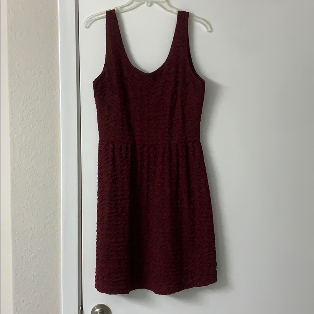 Charming Charlie maroon dress